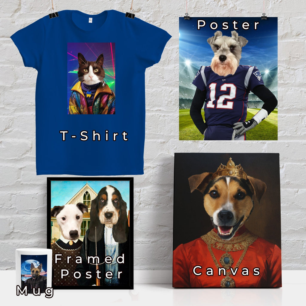 Baseball Player - Personalized Sports Pet Portrait