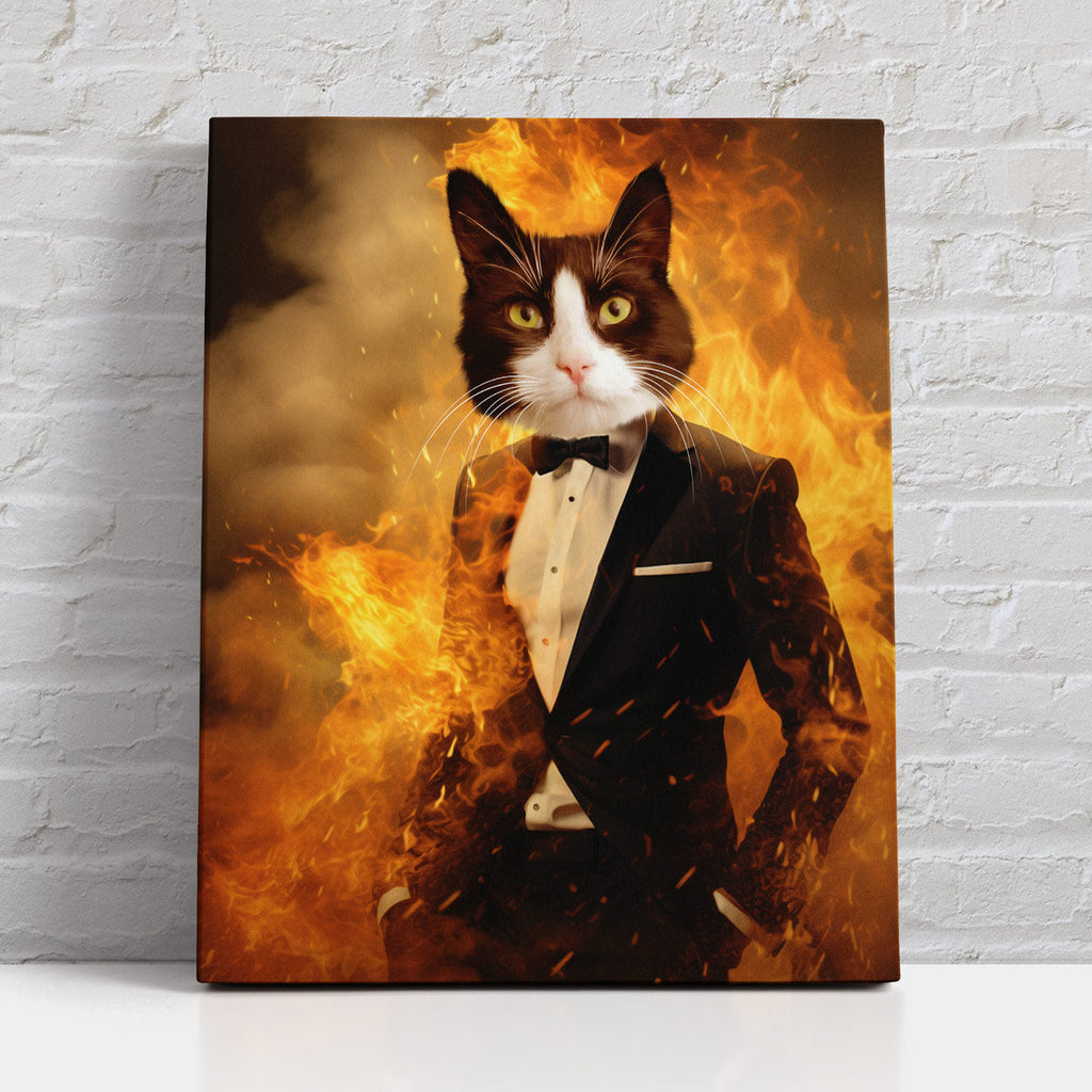 008 Secret Agent - Personalized Pet Portrait
